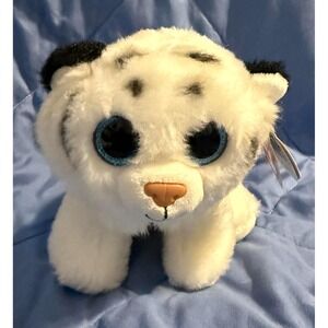 TY Beanie Baby TUNDRA the White Tiger 6" Plush Stuffed Animal 2015 New With Tags